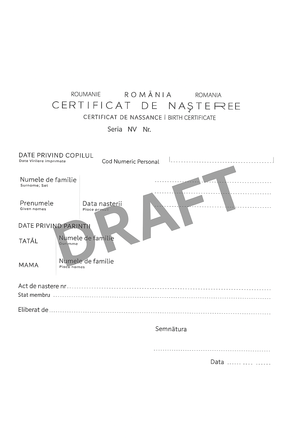 Traducere autorizata si legalizata certificat nastere
